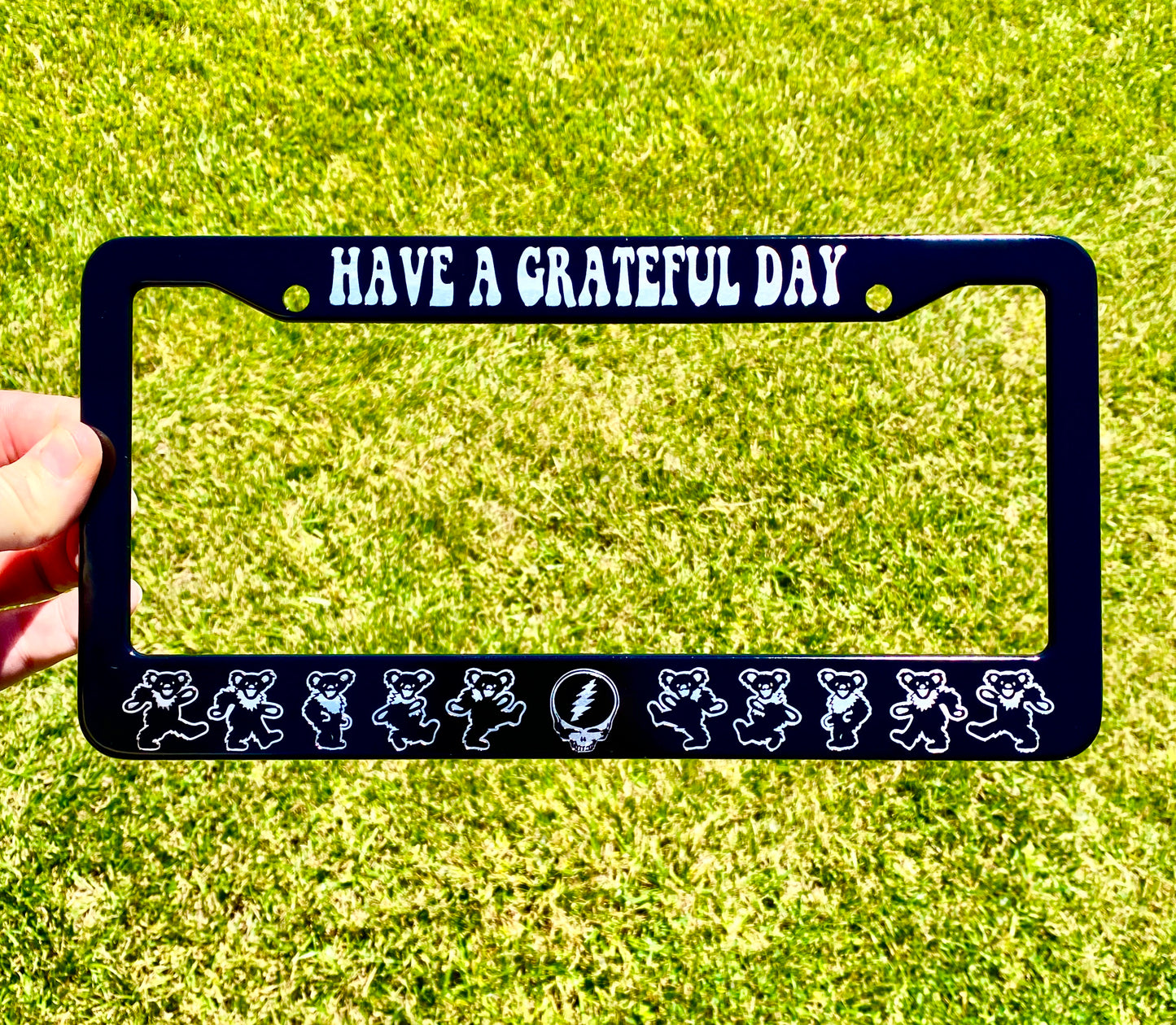 Grateful Dead Engraved License Plate Frame