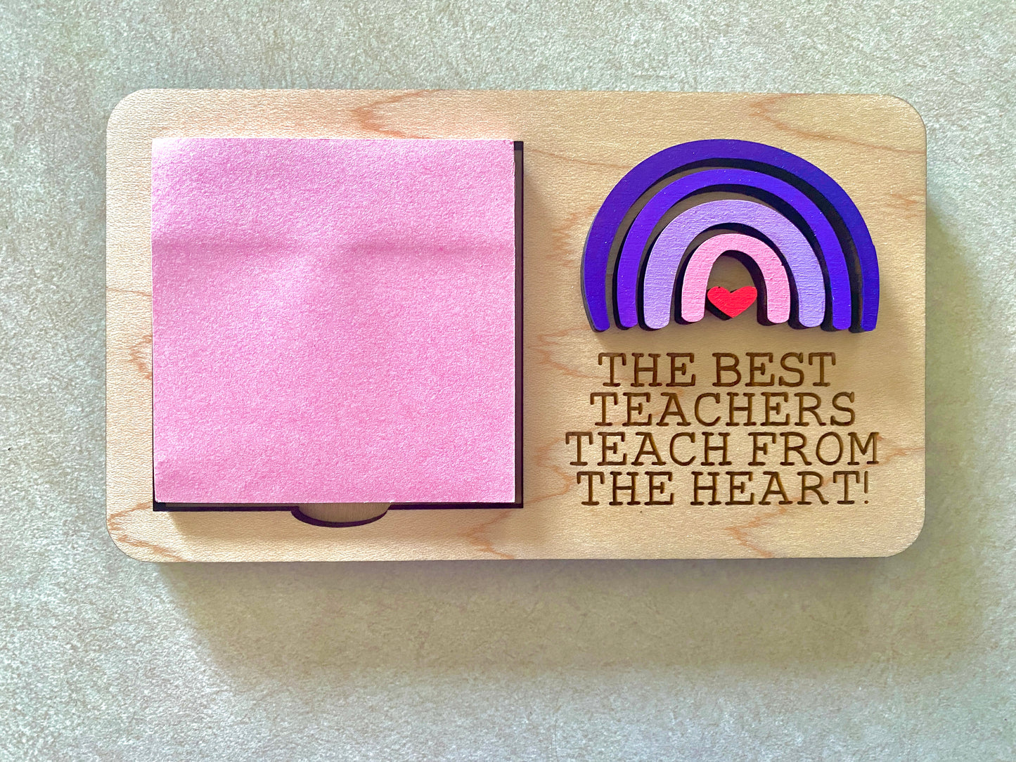 Teacher Appreciation Gift - Post It Sticky Note Holder