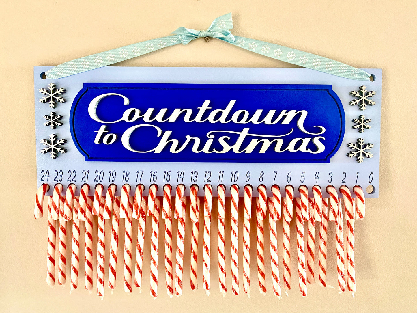 Countdown To Christmas Candy Cane Calendar