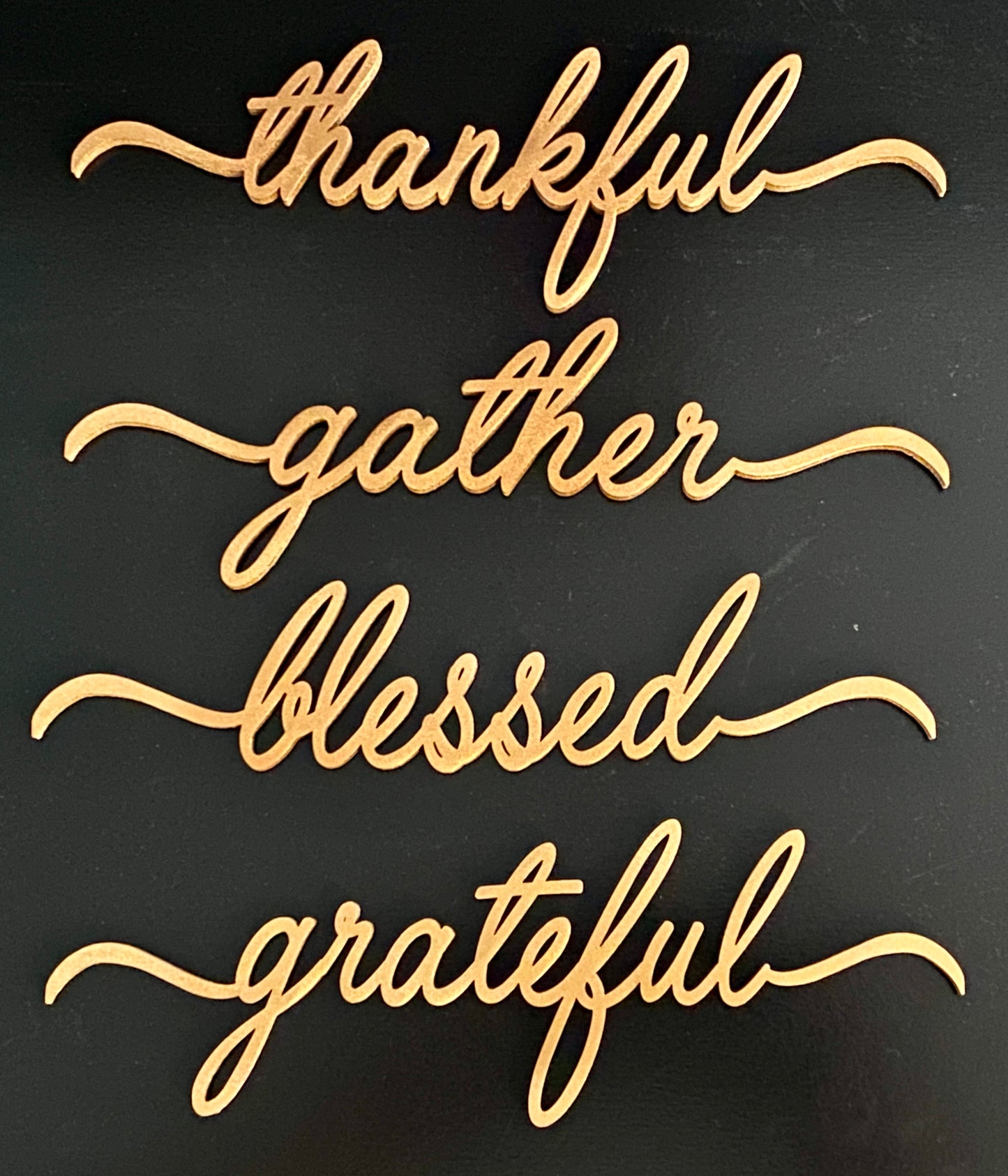 Thanksgiving Table Place Setting Accent Words