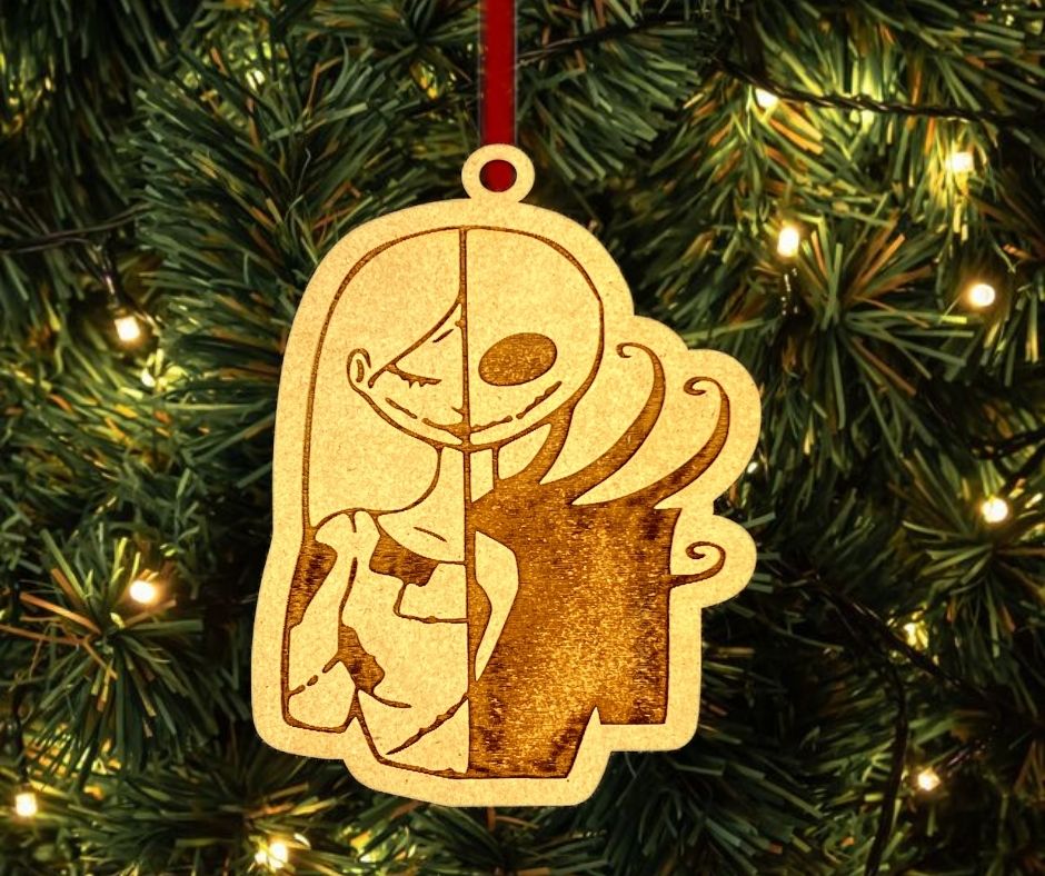 Jack & Sally Merge Christmas Tree Ornament