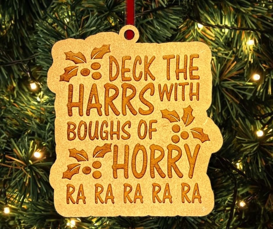 Deck The Harrs Funny Christmas Story Christmas Tree Ornament