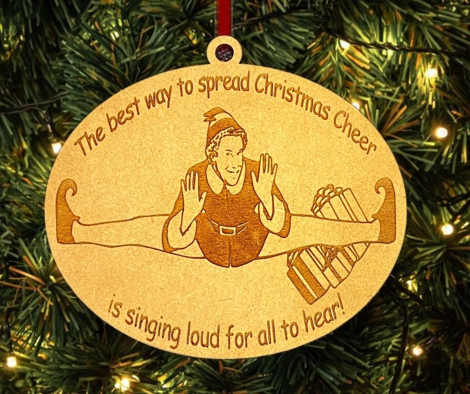Elf Spread Christmas Cheer Christmas Tree Ornament