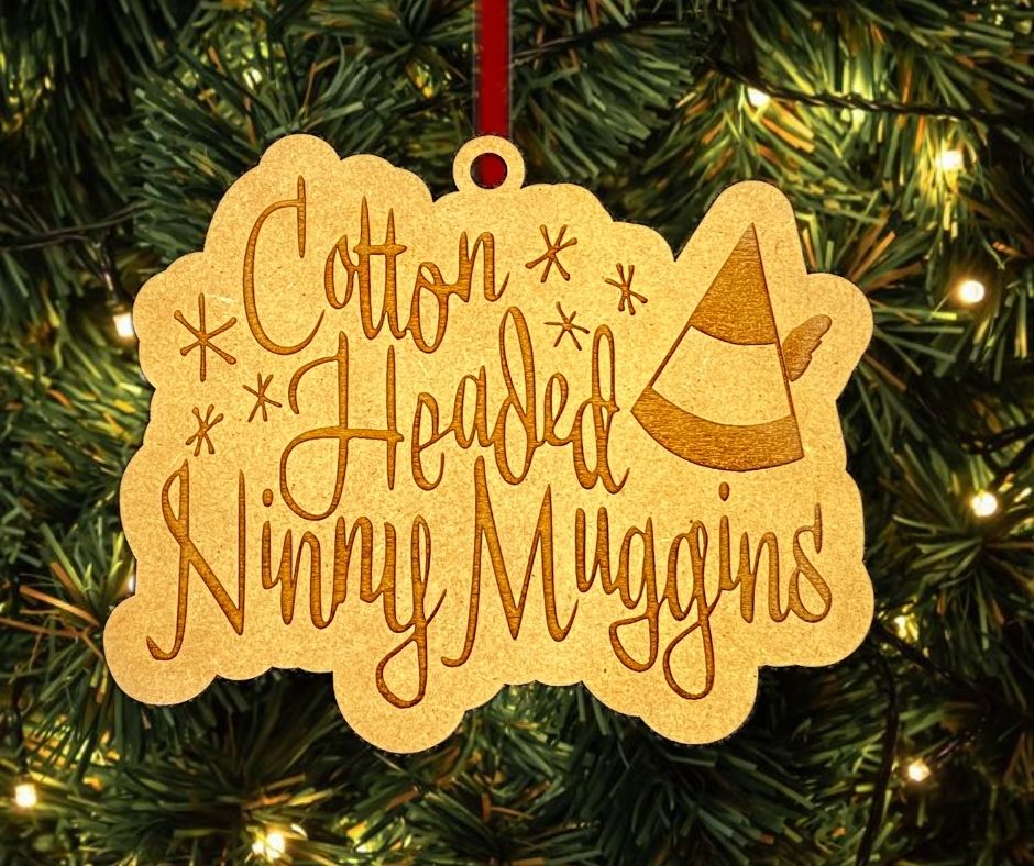 Cotton Headed Ninny Muggins Elf Christmas Tree Ornament