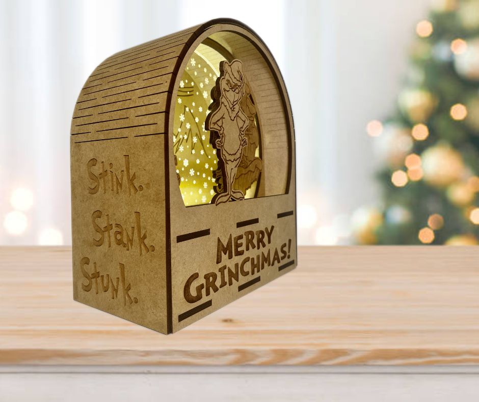 Grinch LED Christmas Light Globe