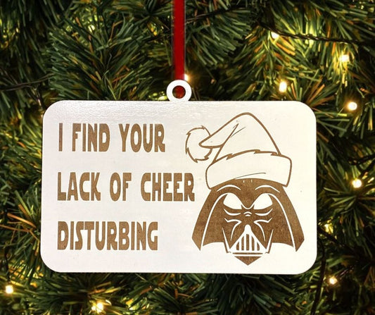 Darth Vader Lack Of Cheer Funny Christmas Tree Ornament