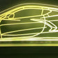 C8 Corvette Interactive Light Up LED Color Changing Cut Out Acrylic Sign