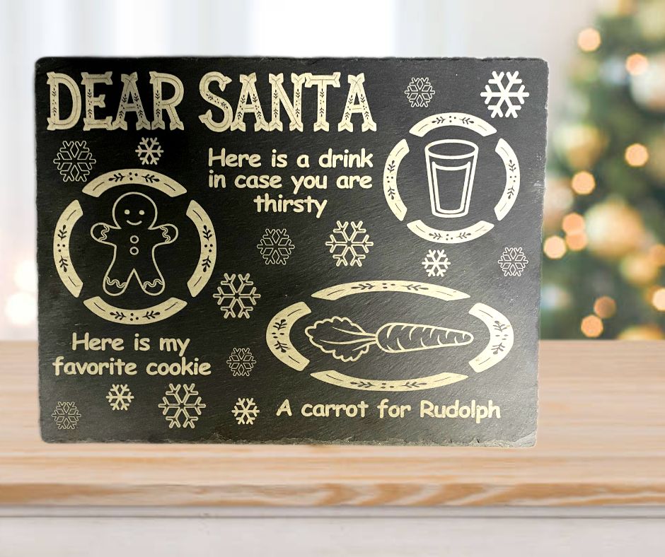 Santa Cookie Tray - SLATE