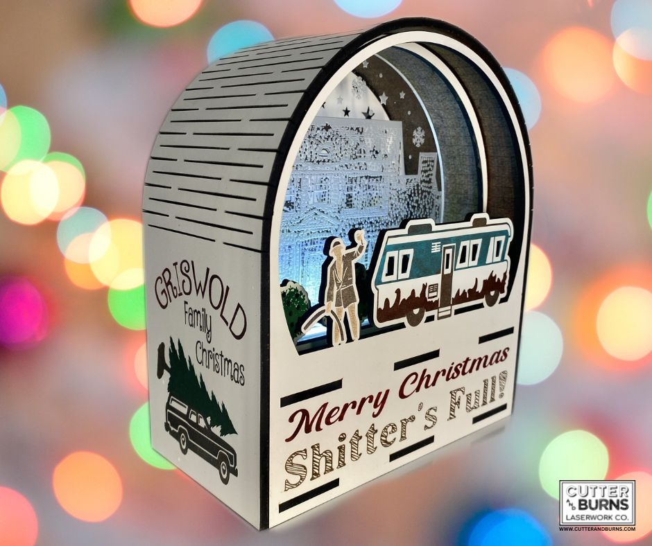 Shitter's Full Christmas Light Globe - LASER FILE (Digital Product ONLY)