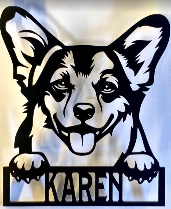 Personalized Dog Wall Hanging with Name