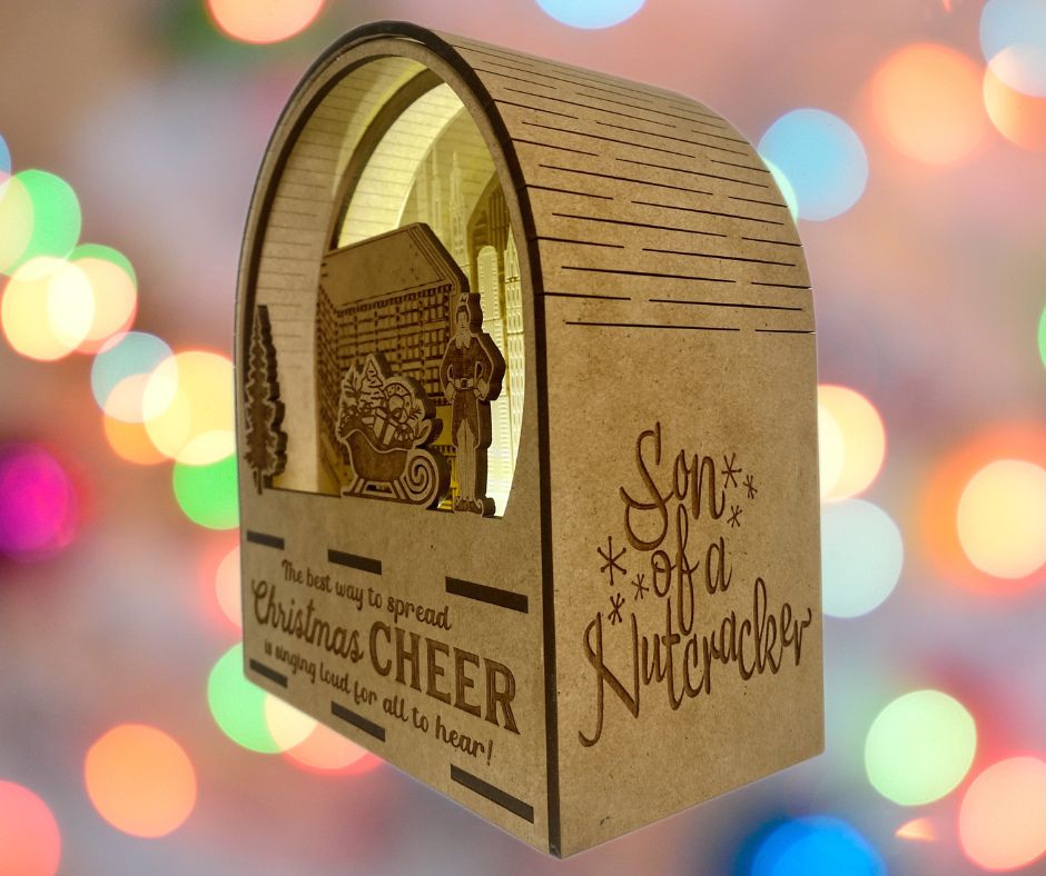 Elf Christmas Light Globe - LASER FILE (Digital Product ONLY)