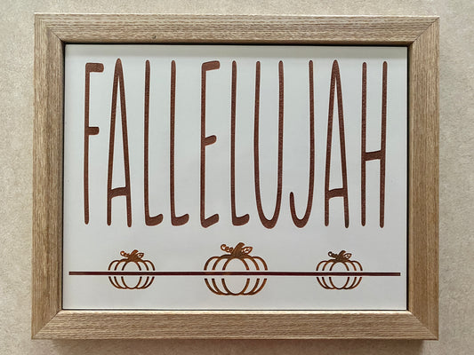 Fallelujah Decor Sign