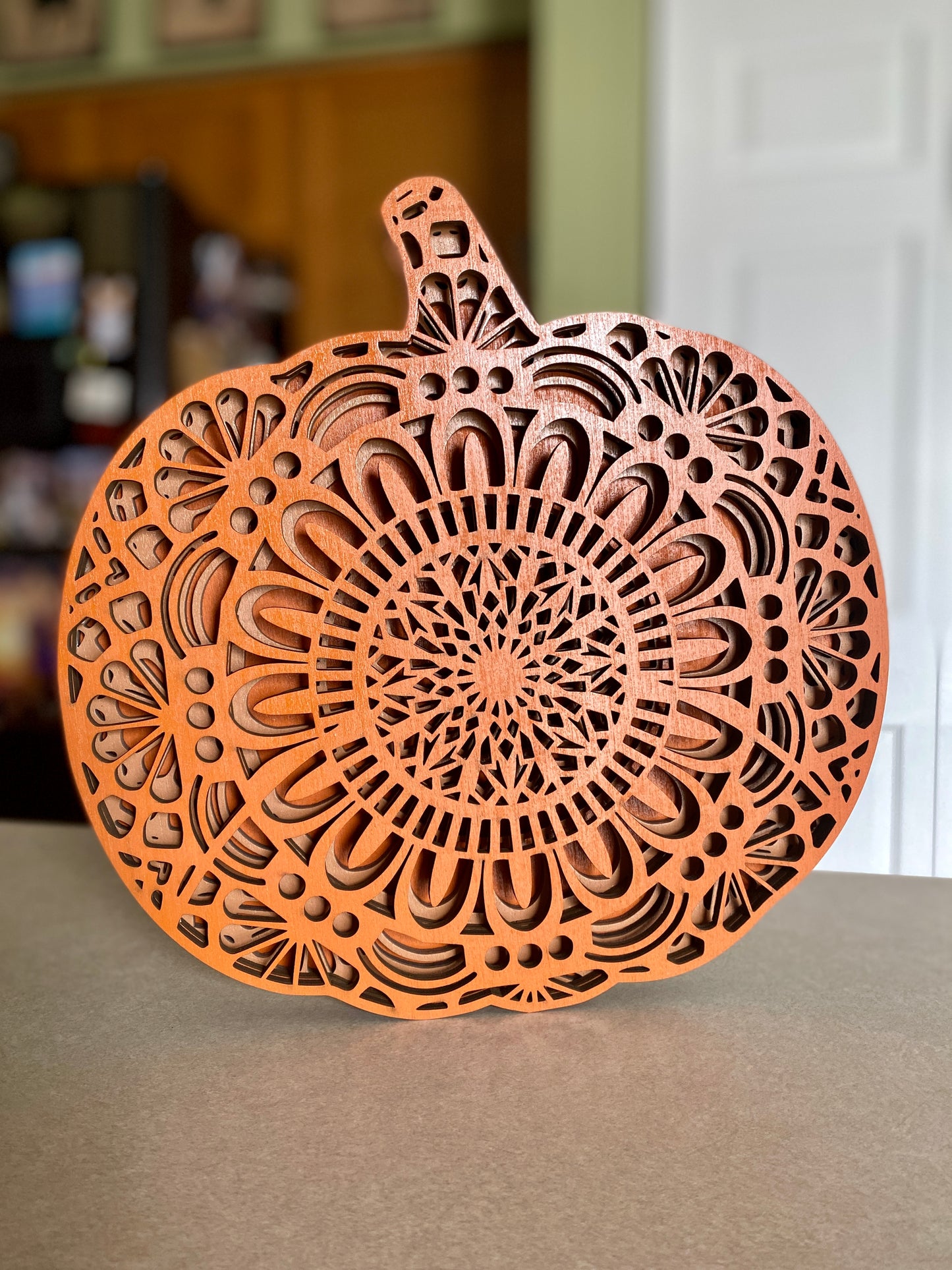 Layered Pumpkin Art