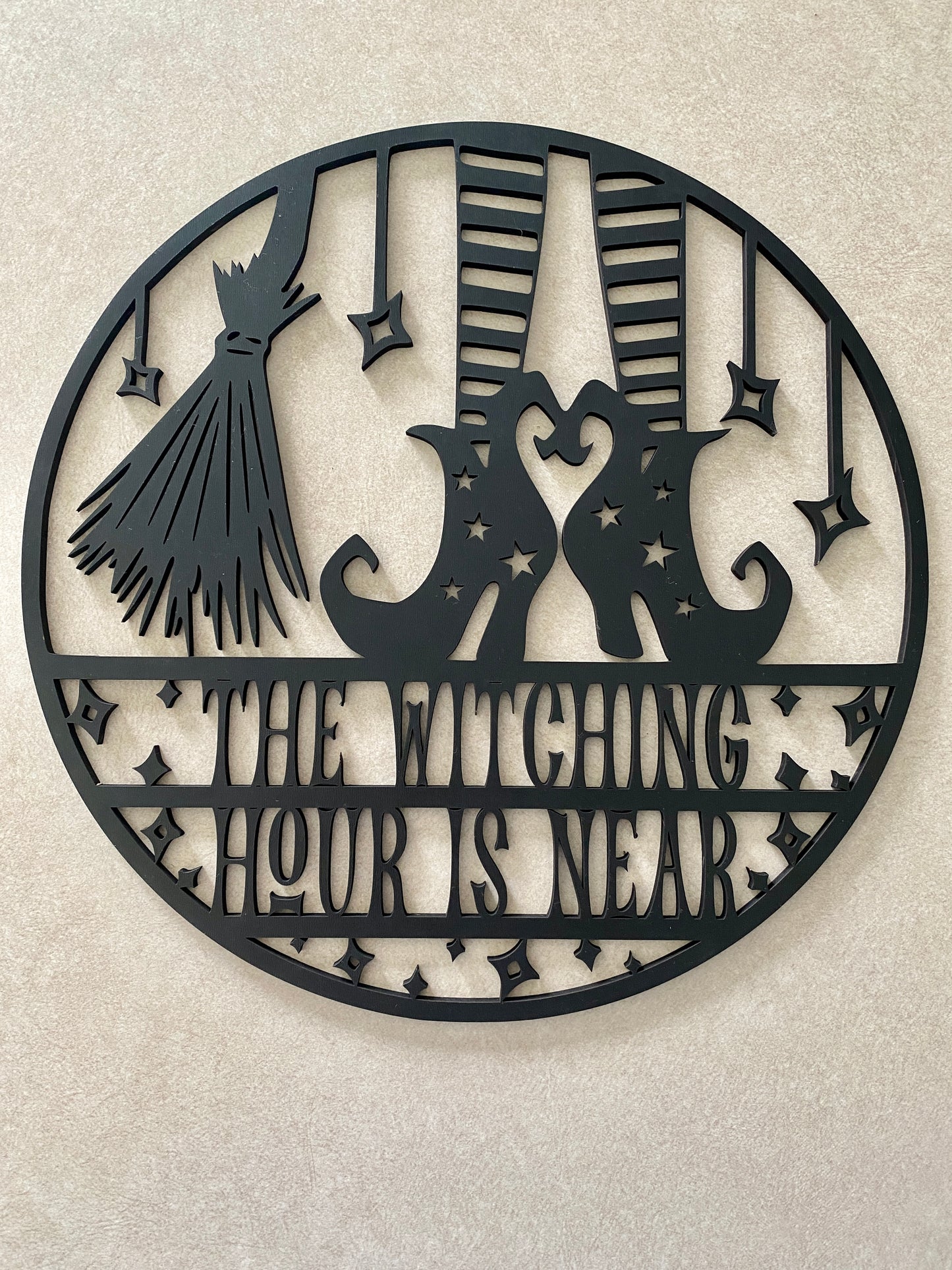 The Witching Hour is Near Cur Out Wall Hanging