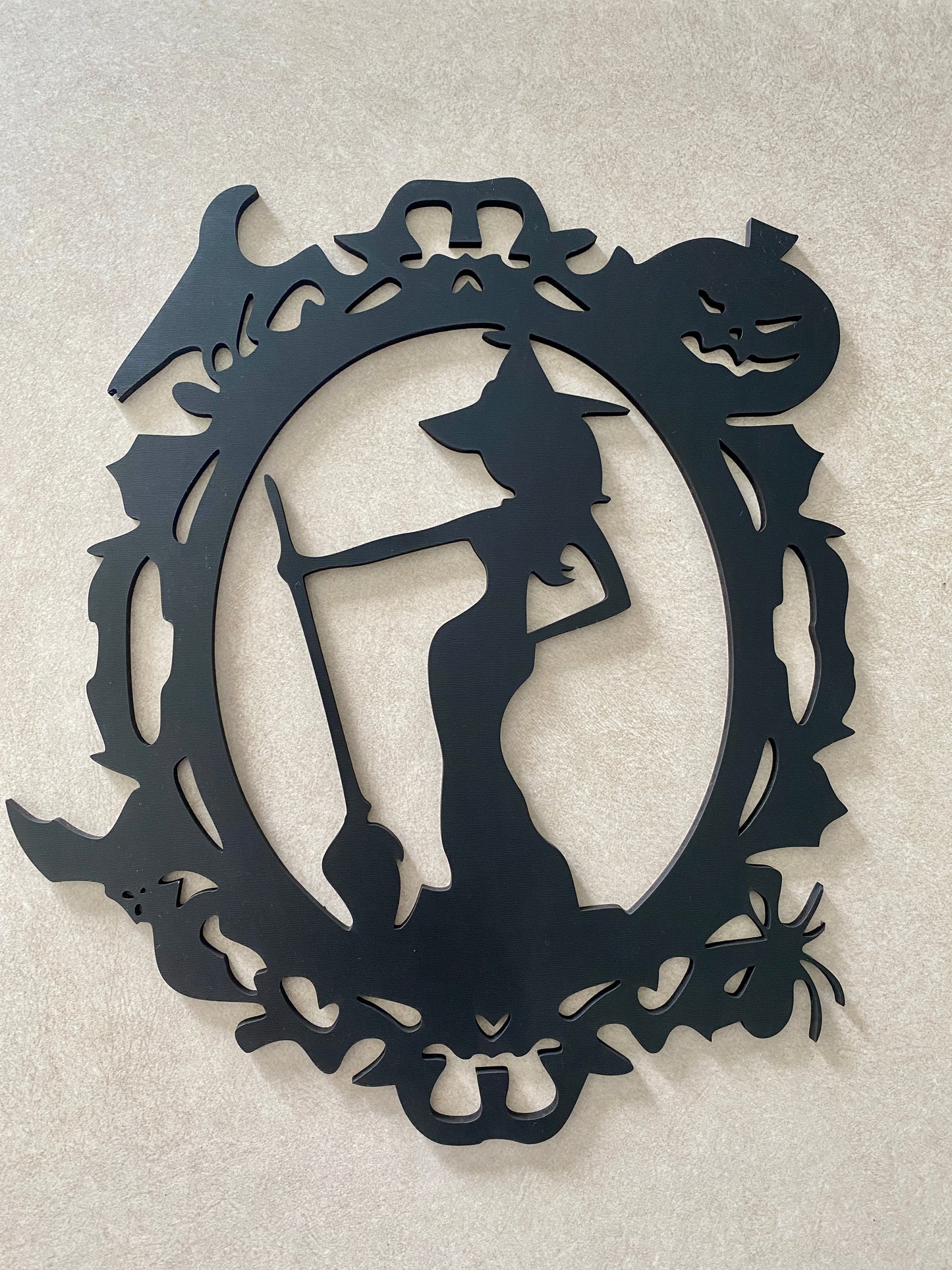 Witch Girl Cut Out Wall Hanging