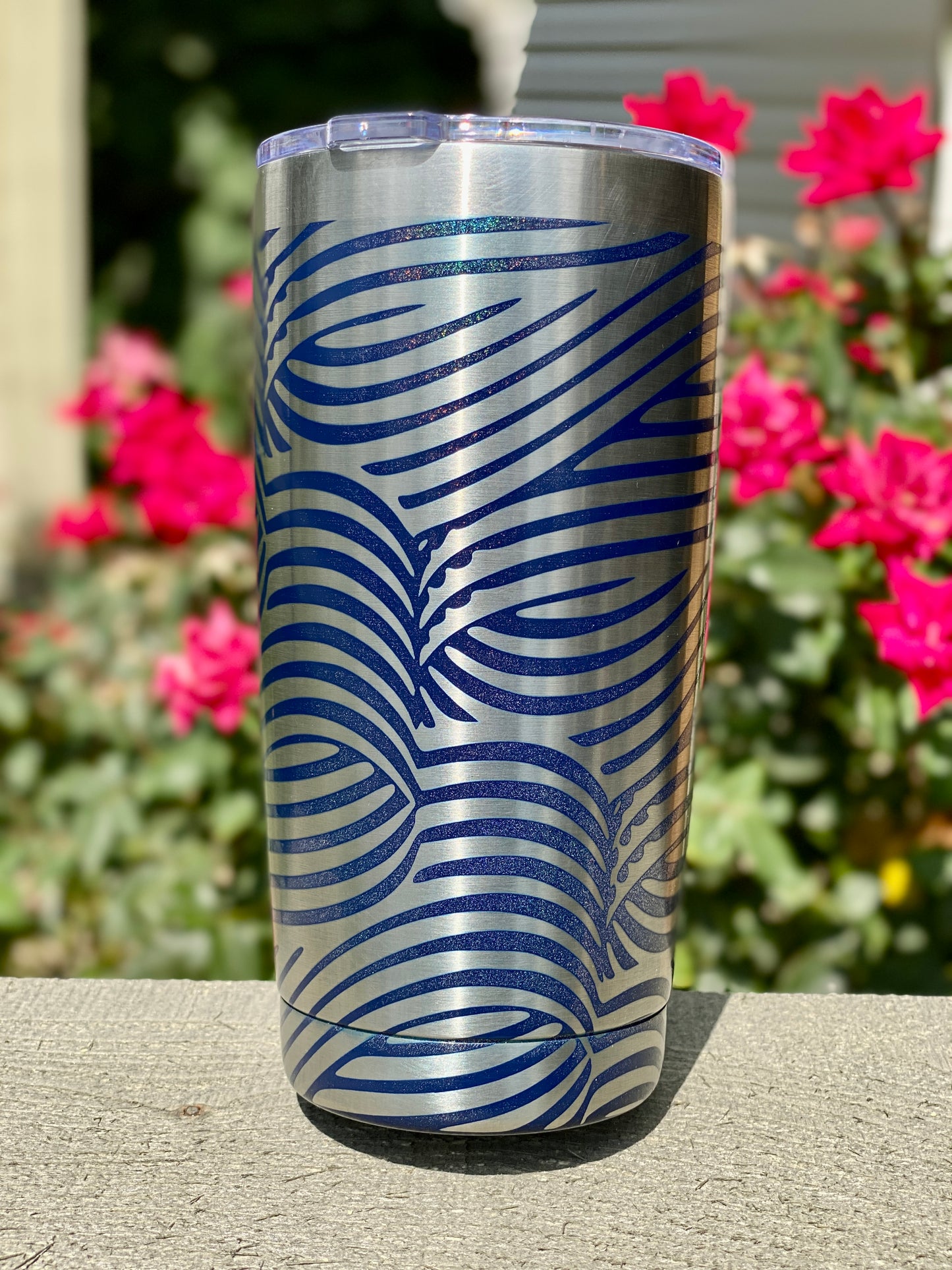Wave Pattern Tumbler (20 oz. Blue Shimmer)