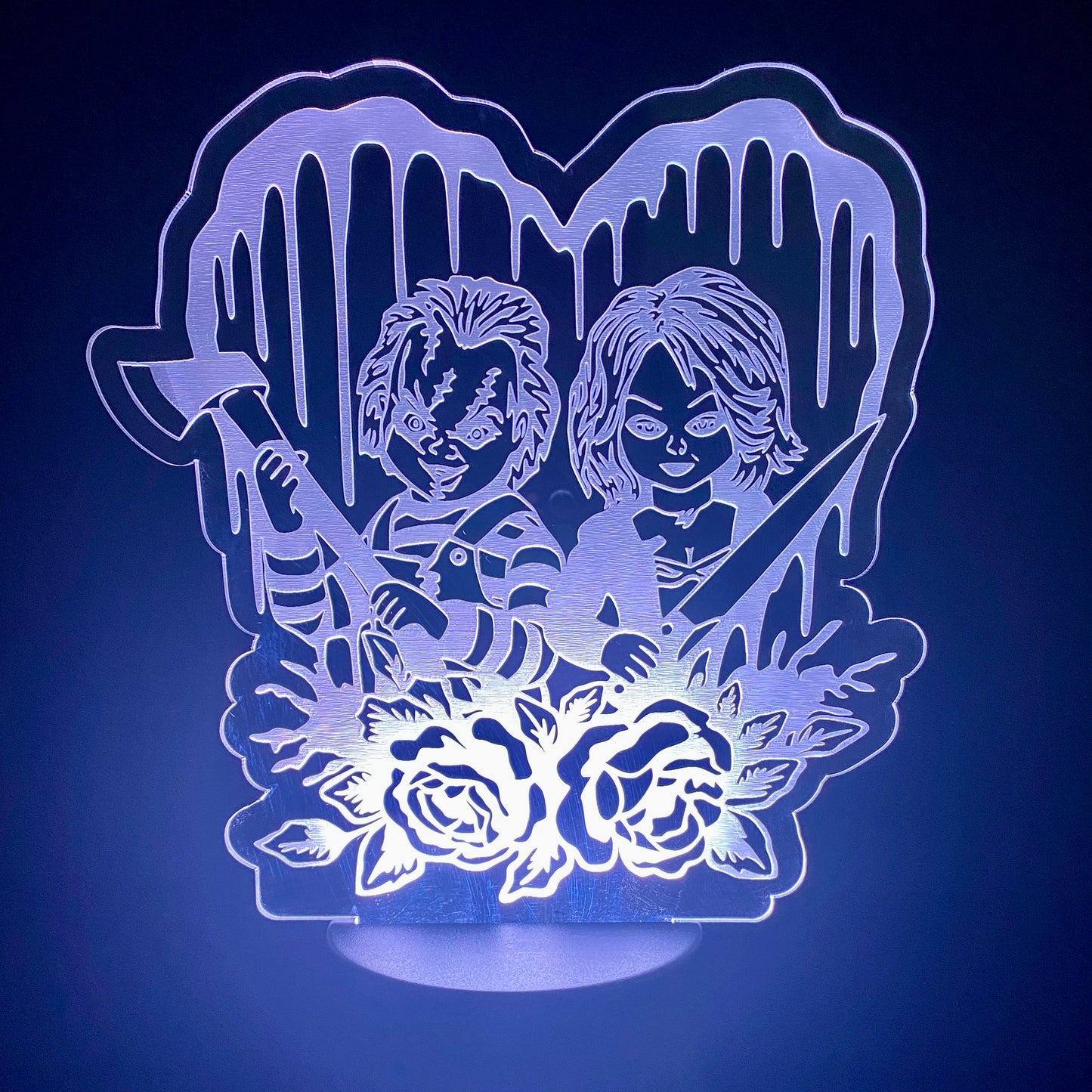 LED Acrylic Color Changing Sign with Light Up Base (20+ DESIGNS AVAILABLE!)