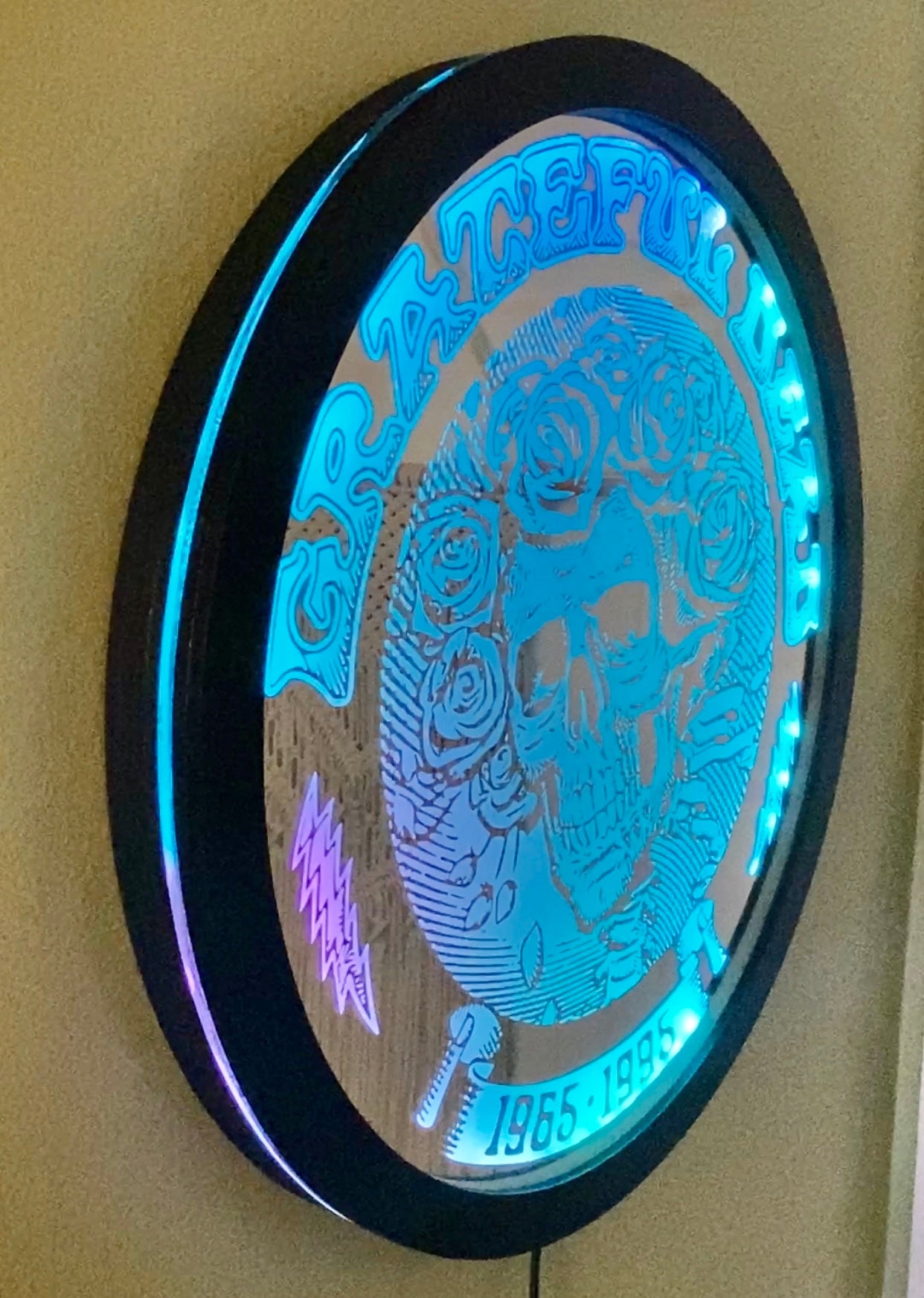 Grateful Dead RGBIC Interactive LED Backlit Framed Mirror