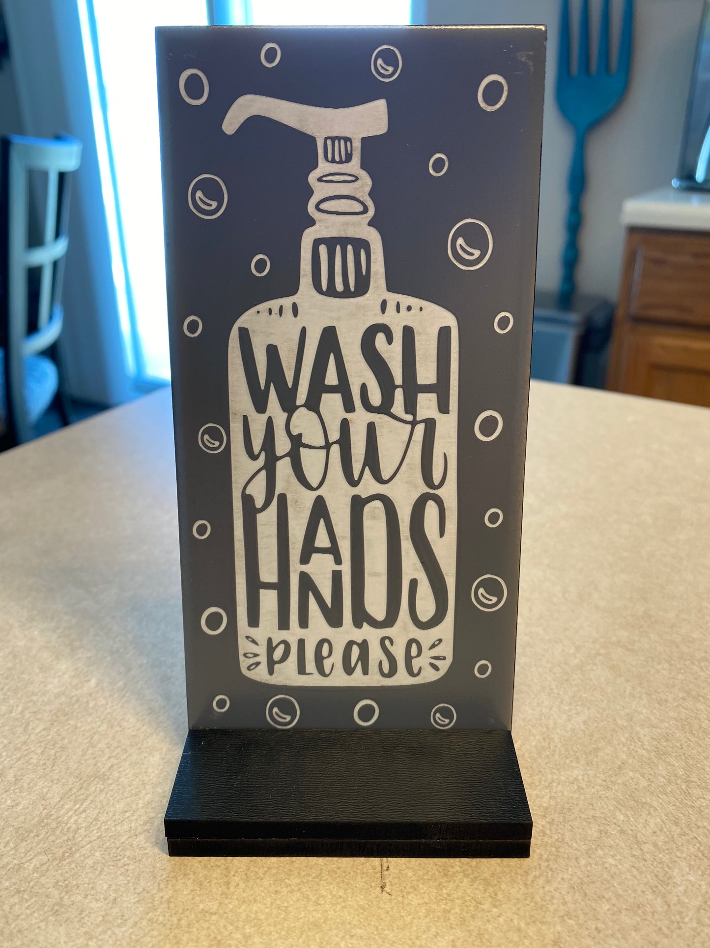 Wash Your Hands Please Ceramic Tile Sign