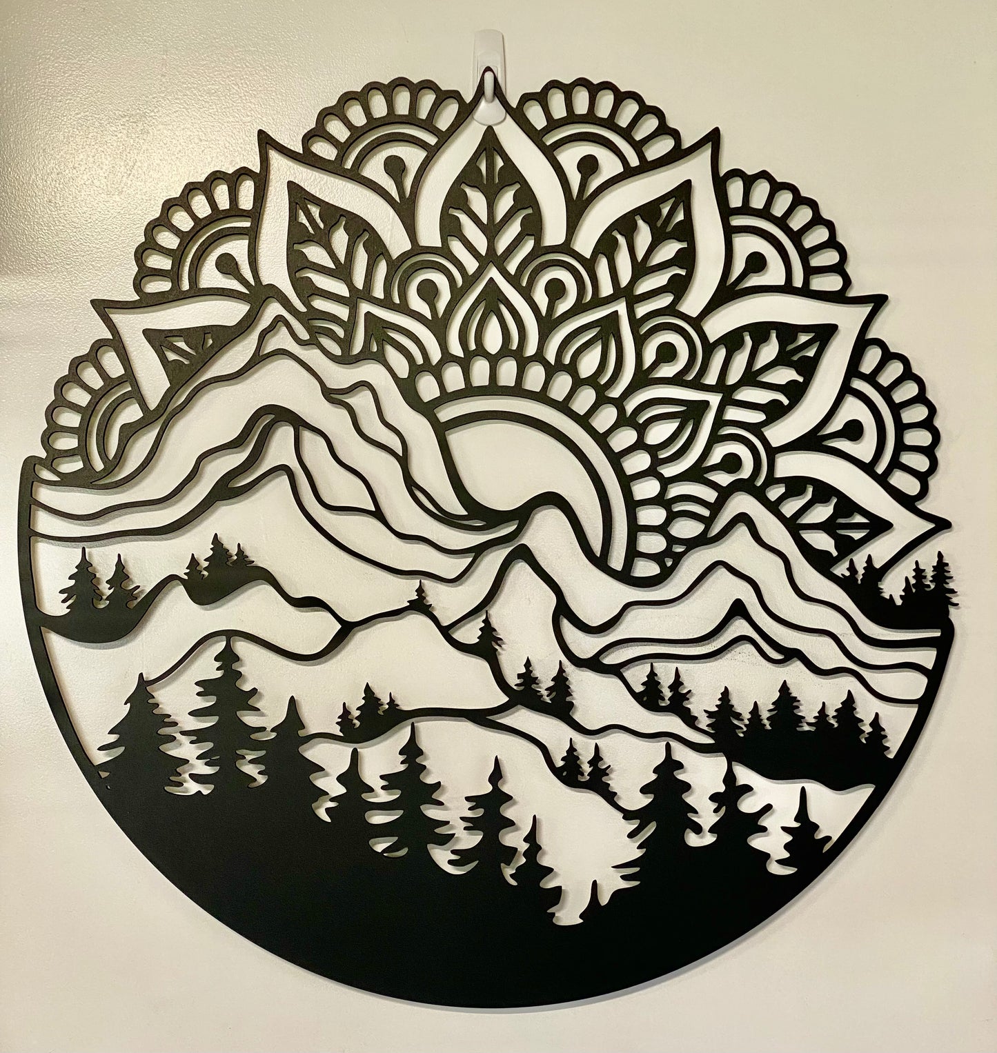 Mandala and Mountains Wall Hanging Art
