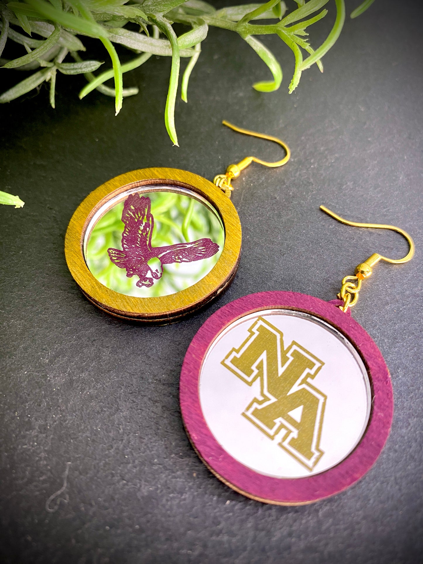 School Spirit Mirror Earrings