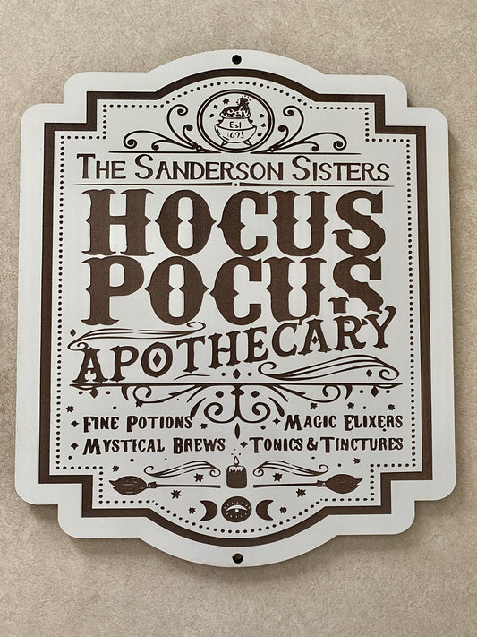 Hocus Pocus Apothecary Sign