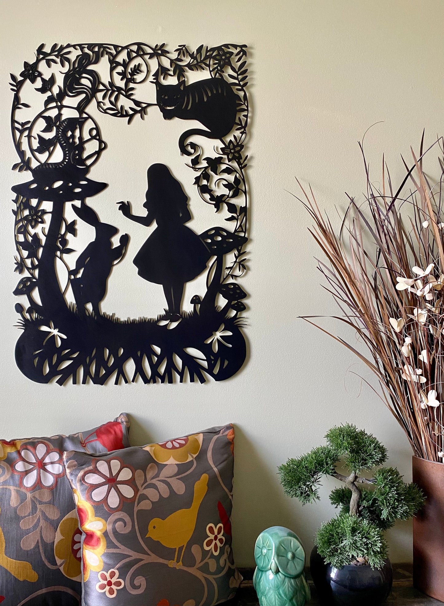 Alice In Wonderland Cut Out Wall Hanging