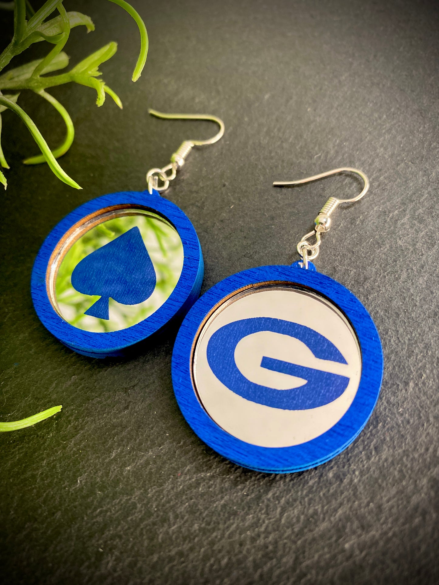 School Spirit Mirror Earrings