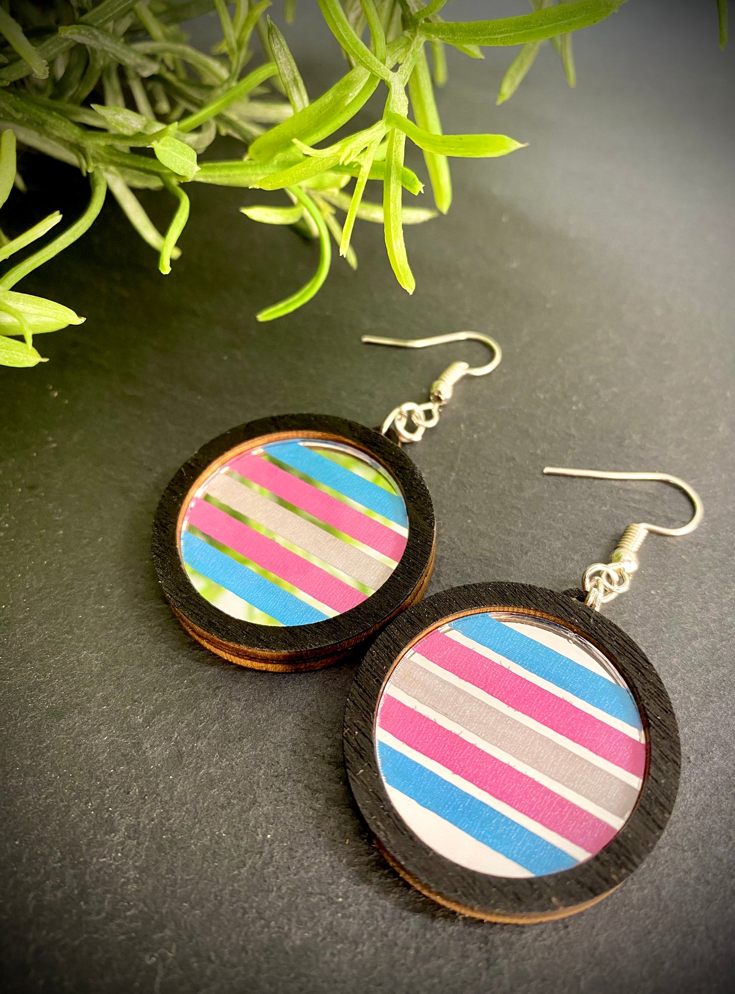 LGBTQ Pride Flag Mirror Dangle Earrings