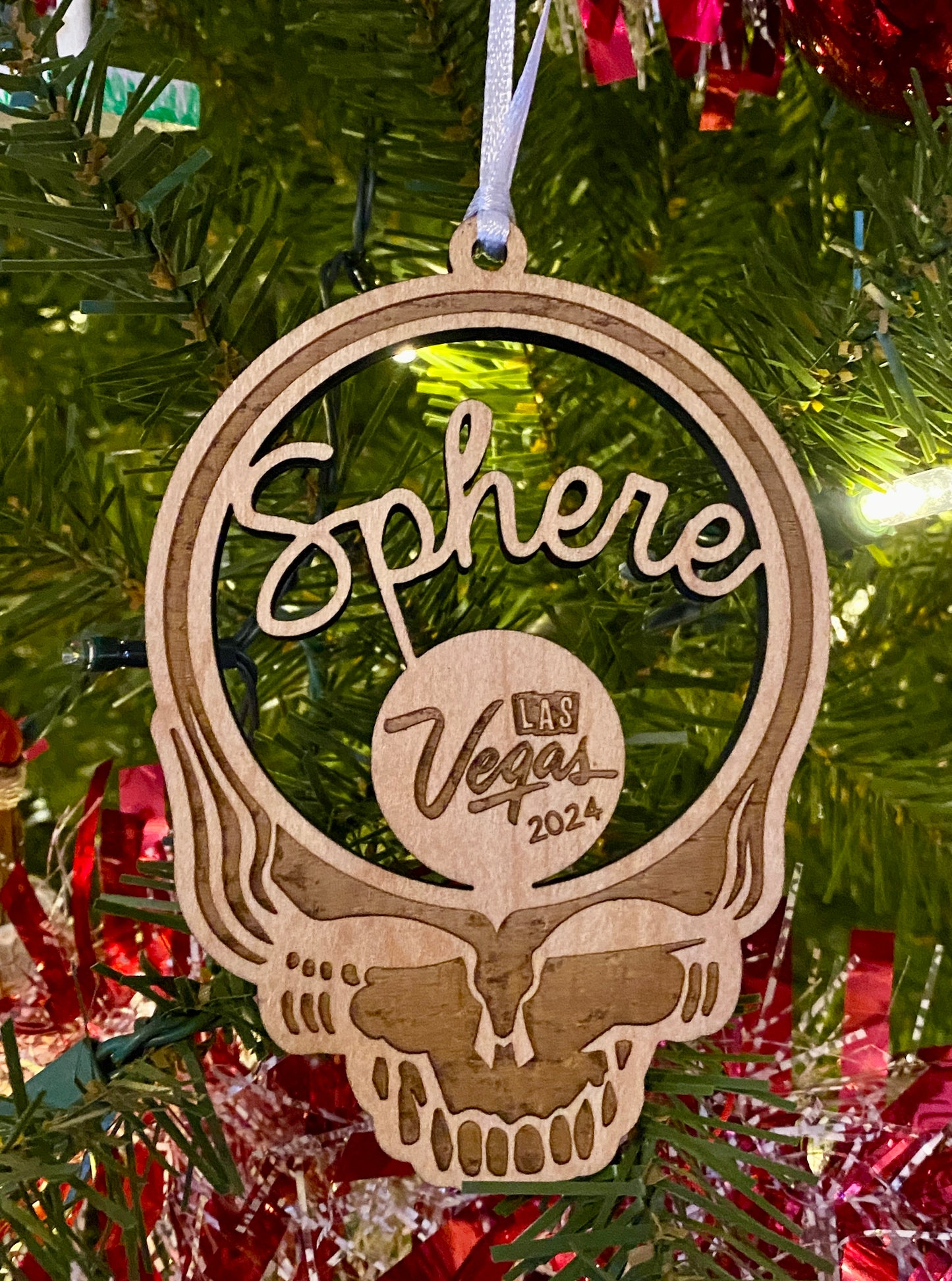 Sphere Las Vegas 2024 Steal Your Face Christmas Ornament