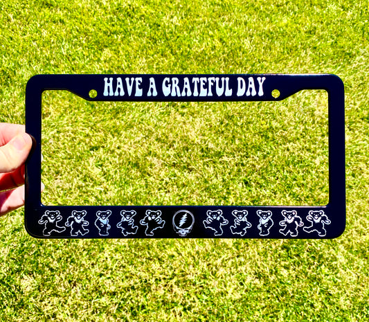 Grateful Dead Engraved License Plate Frame