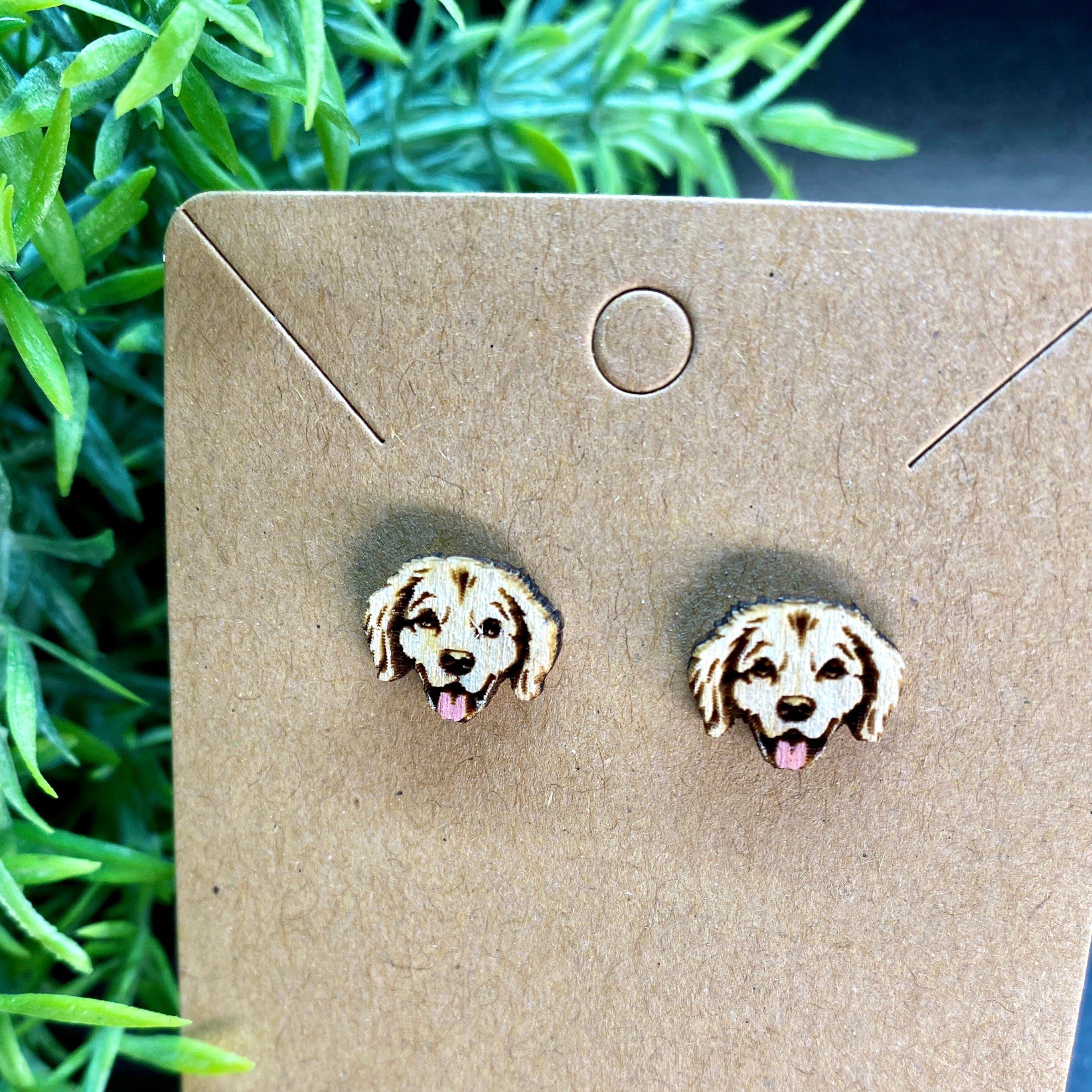 Golden retriever shop stud earrings