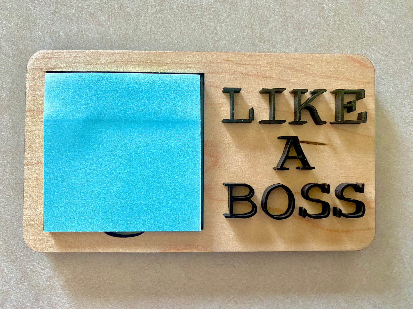 Like A Boss - Funny Work Gift- Post It Sticky Note Holder