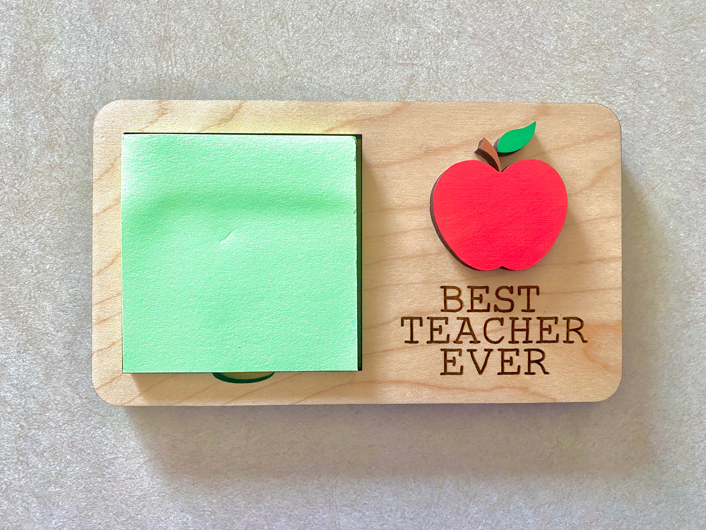 Teacher Appreciation Gift - Post It Sticky Note Holder