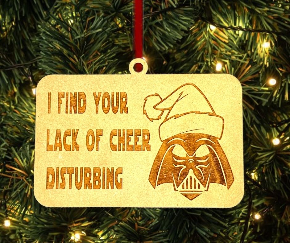 Darth Vader Lack Of Cheer Funny Christmas Tree Ornament