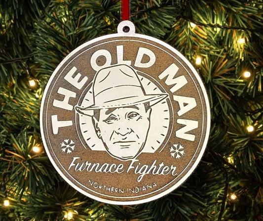 The Old Man Furnace Fighter Christmas Tree Ornament