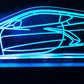 C8 Corvette Interactive Light Up LED Color Changing Cut Out Acrylic Sign