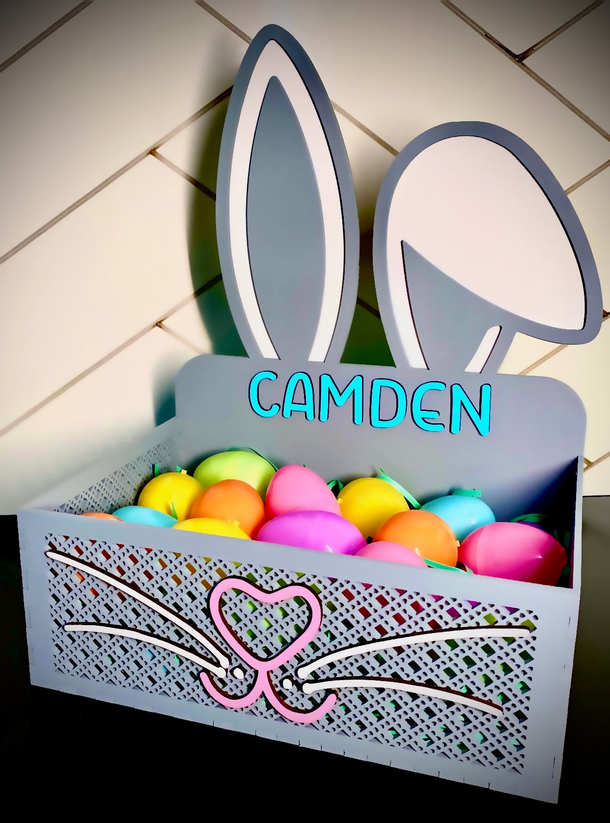 Personalized Easter Bunny Basket