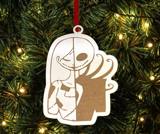 Jack & Sally Merge Christmas Tree Ornament