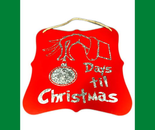 Dry Erase Grinch Christmas Countdown