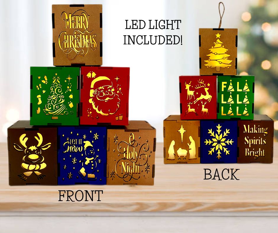 LED Tealight Glowing Christmas Tree Ornaments