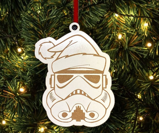 Storm Trooper Santa Christmas Tree Ornament