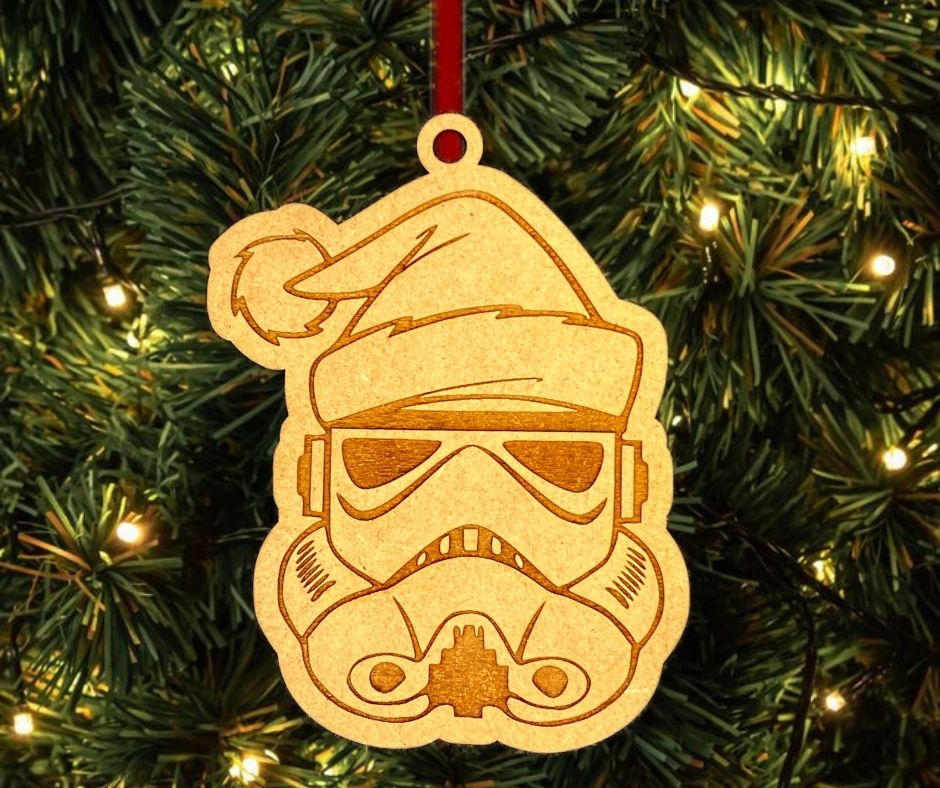 Storm Trooper Santa Christmas Tree Ornament
