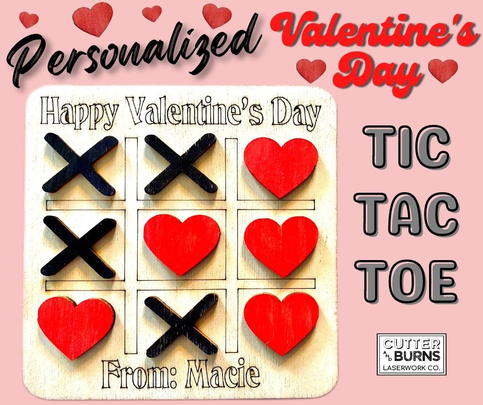 Personalized Valentine's Day Tic Tac Toe Gift Set