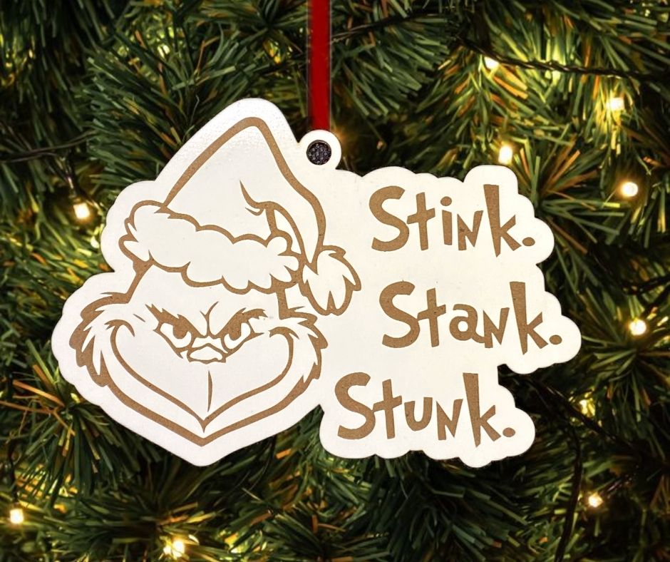 Grinch Stink Stank Stunk Christmas Tree Ornament