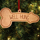 Well Hung Funny Christmas Tree Ornament