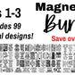 Magnet File Bundle (Sets #1-3) - LASER FILES (Digital Product ONLY)