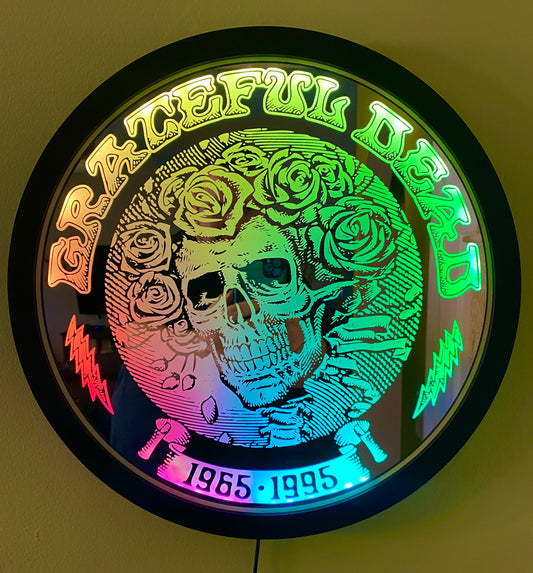 Grateful Dead RGBIC Interactive LED Backlit Framed Mirror