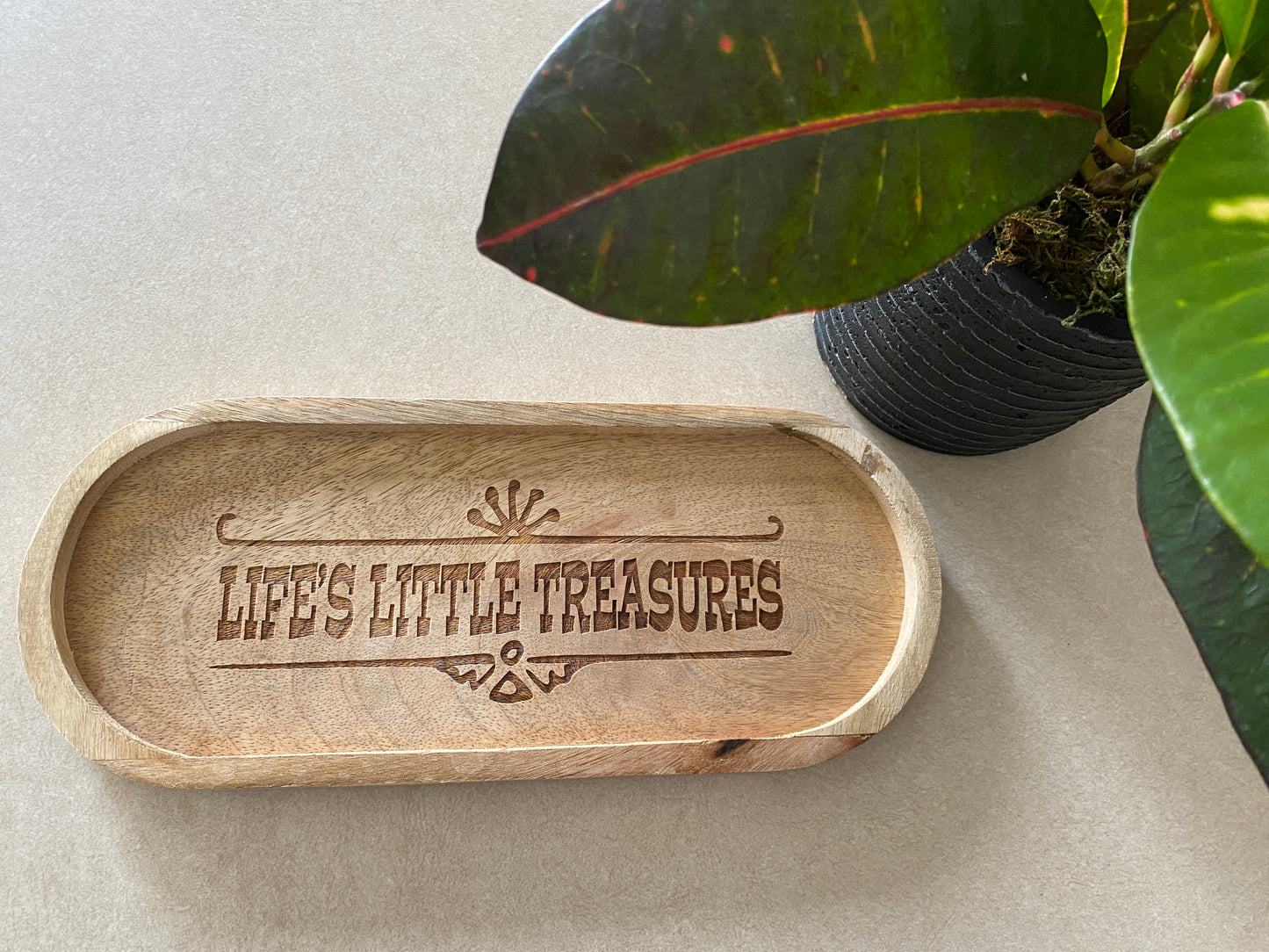 Life’s Little Treasures Wood Tray