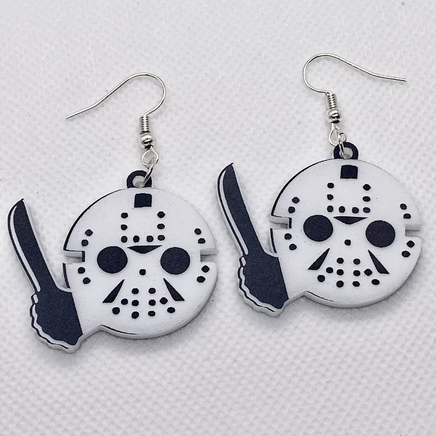 Jason Mask - Friday The 13th - Acrylic Earrings